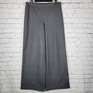 JNY Size S Black and Gray Wide-Leg Pants